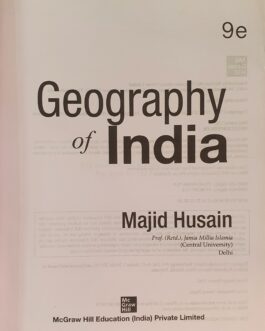 Geography Of India-Majid Hussain 9th Edition